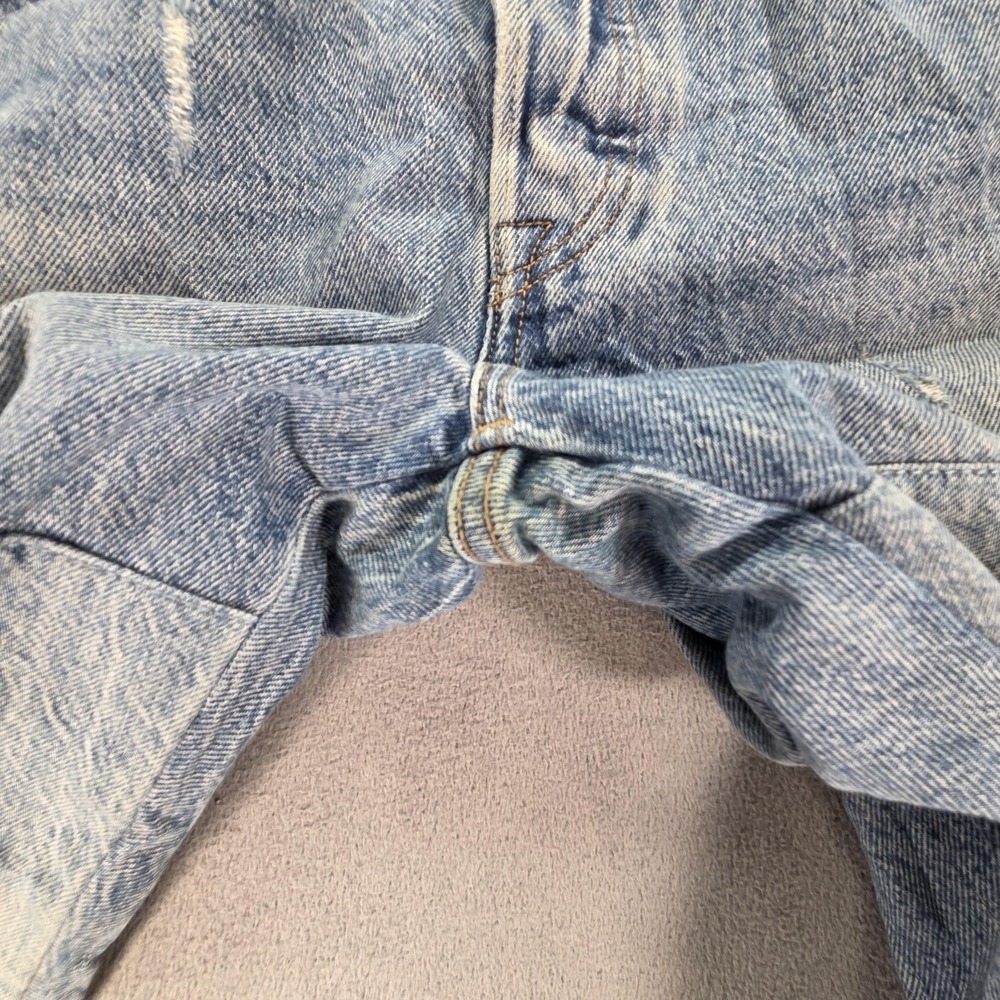 Levis 501 CT Jeans Womens Light Wash Tapered Patched Distressed Fits 27x27 - Picture 12 of 16